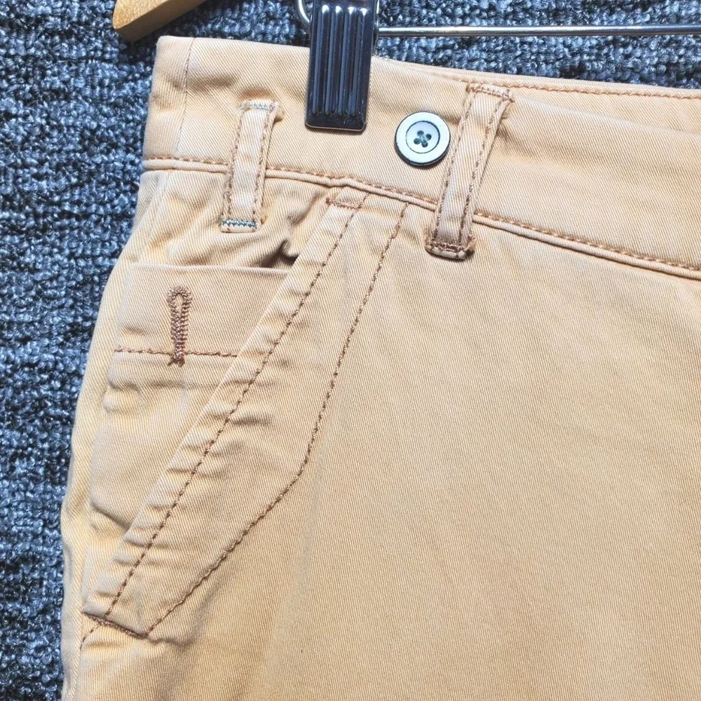 Sundance Always In Style Chino Pants Women 6 Tan Cotton Stretch Casual Coastal